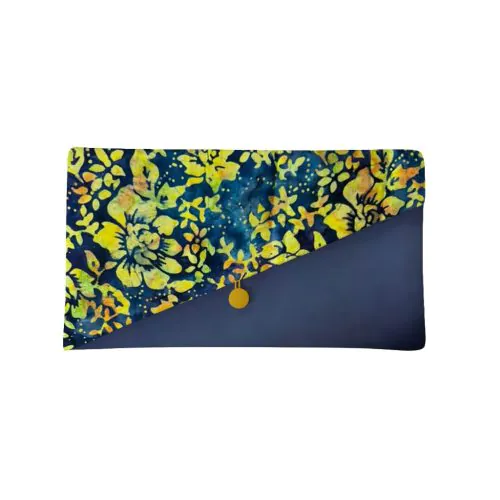 Rhymba Hills Botanical Infusion x Jadi Batek Clutch Pouch (Visit Malaysia Year 2026) BLUE