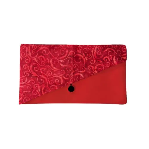 Rhymba Hills Botanical Infusion x Jadi Batek Clutch Pouch (Visit Malaysia Year 2026) RED